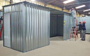 montagem de containers